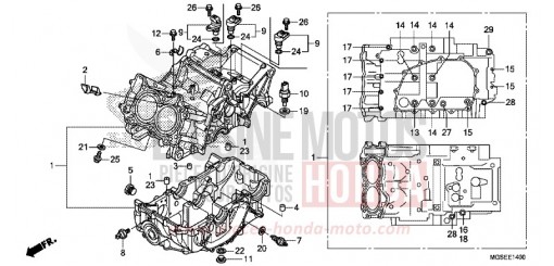 CARTER MOTEUR NC700SAC de 2012